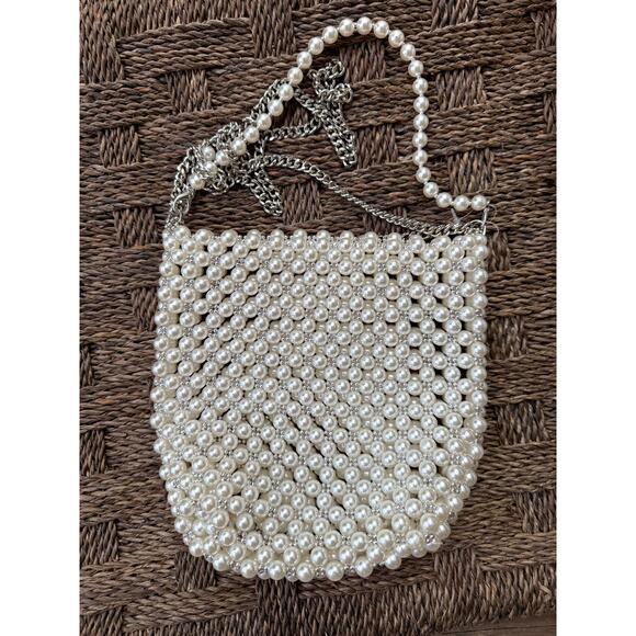 Sunday Honey Handbags - Vintage-Style Pearl Beaded Shoulder Bag